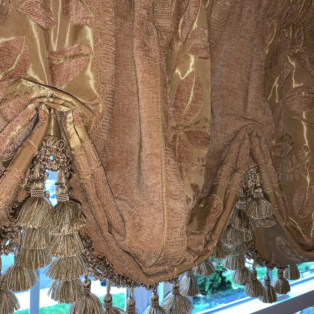 Hand made custom window treatment